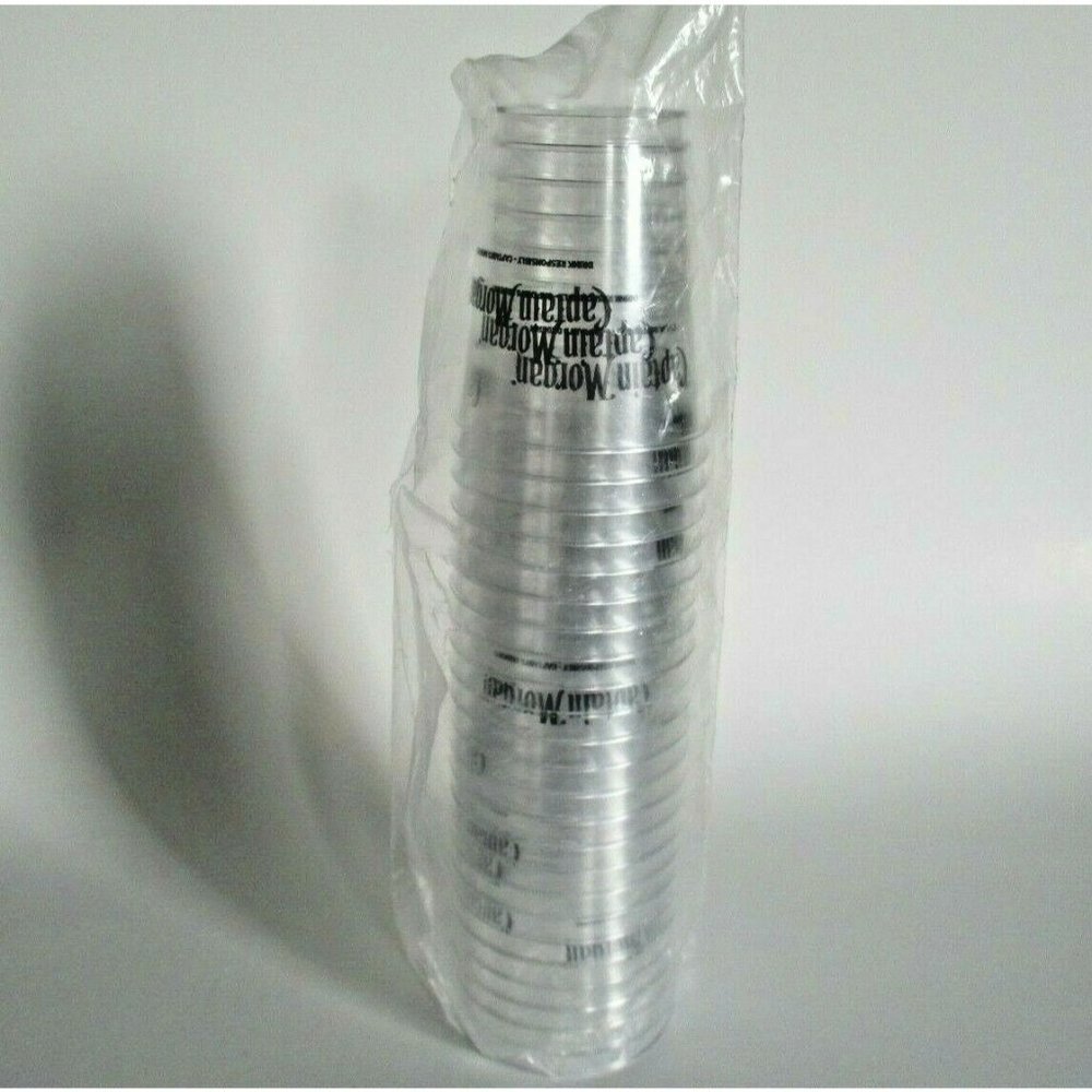 25 Captain Morgan plastic party cups 4 oz new in package